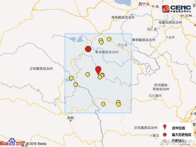 四川甘孜州发生3.4级地震 震中位于高原无人区