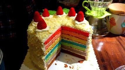 香香甜甜的蛋糕，最适宜的甜点，美观又美观呢!