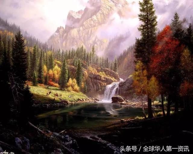 30张超美的美国风光油画