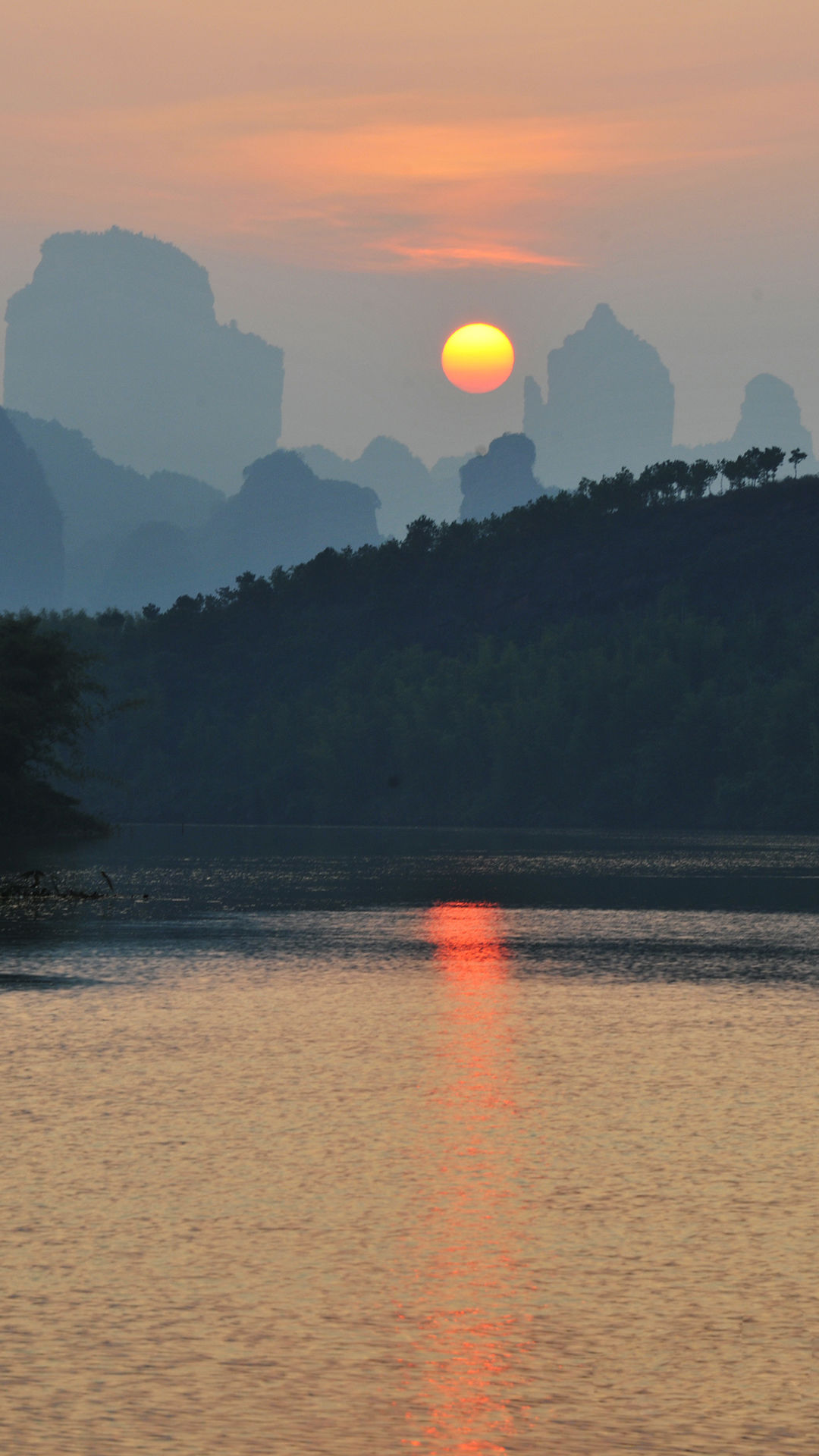 15张手机高清壁纸,独家发布水上丹霞美景,iPh