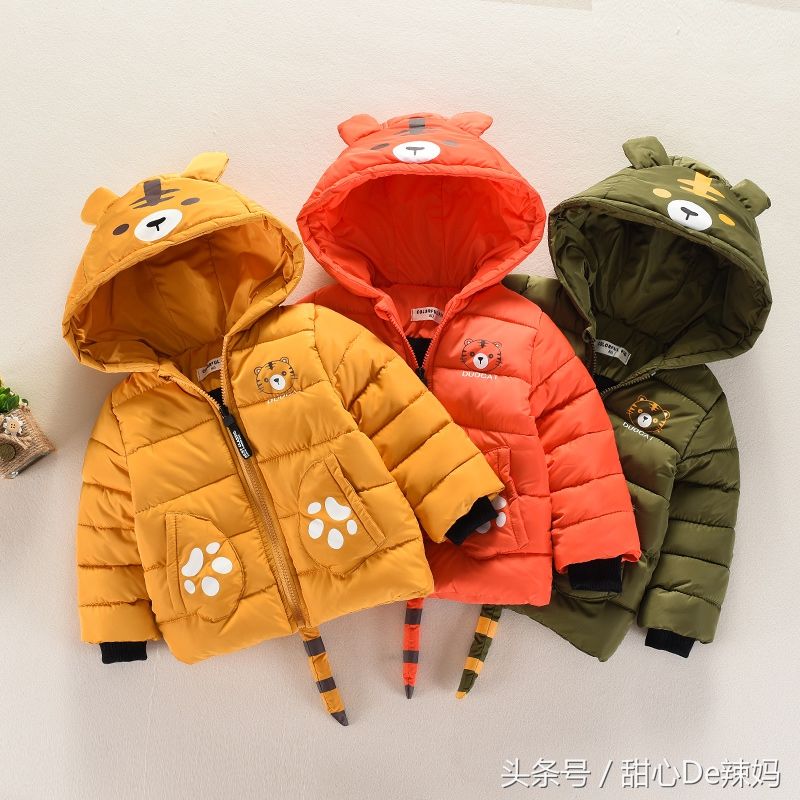 3岁儿子穿上这可爱棉服,浑身上下都是萌点!