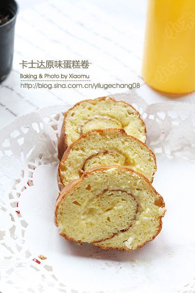 卡士达原味蛋糕卷