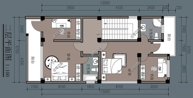 90后农村自建房，现代风格户型6套，含平面图