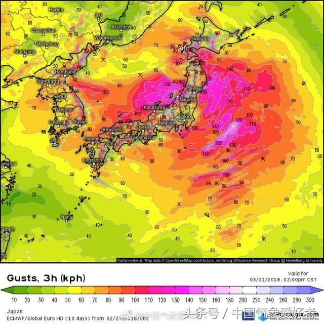 从我国诞生的炸弹风暴将重创日本，狂风巨浪暴雪暴雨一起上