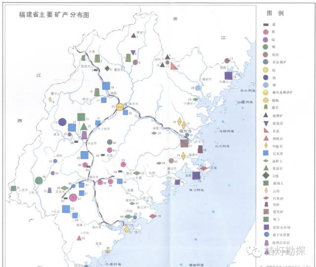 全国各省矿产资源分布，煤炭基本是重头