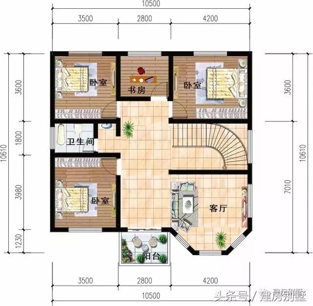 3栋主体造价20万的两层别墅，反正如果有钱每款我都建一栋