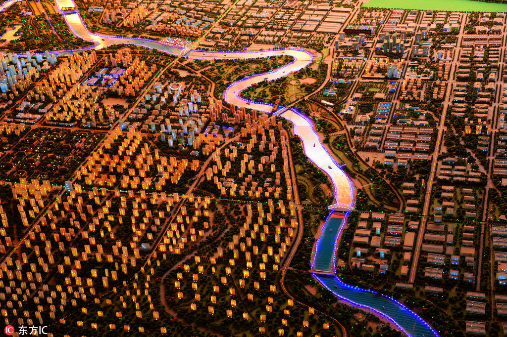 探访安徽颍上规划馆 数字沙盘揽尽这座生态、宜居城市