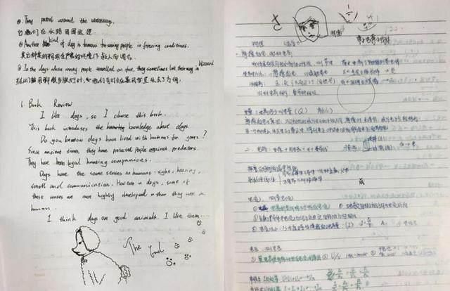 关晓彤和迪丽热巴的字迹,真是没有对比就没有伤害!_【今日爆点】