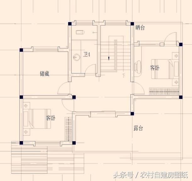 7款三层农村自建房设计，4款带堂屋，3款造价不超过30万