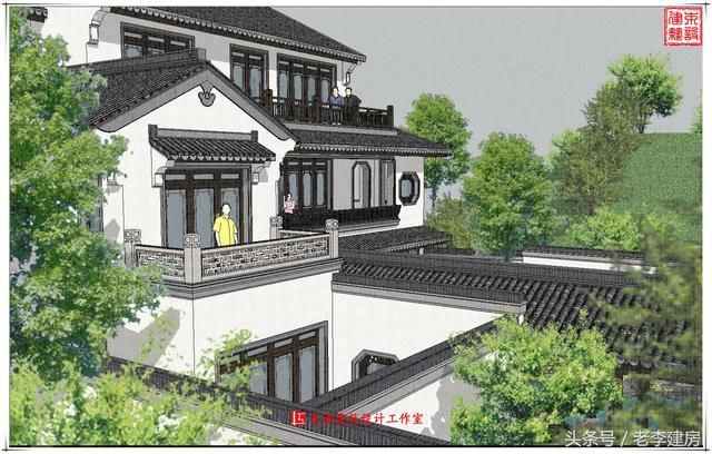 农村中式宅院，建房不再千篇一律，建一栋乡村里的出众美宅！