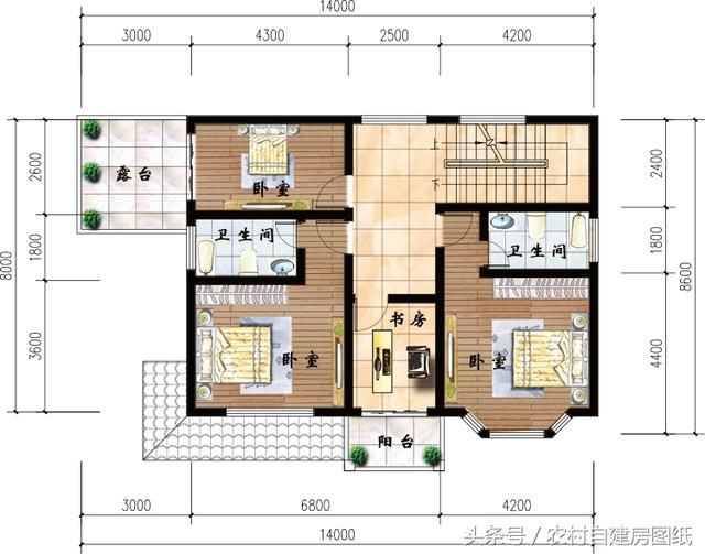 6款农村别墅设计图，带独立厨房有柴火灶，开春建房不用愁了