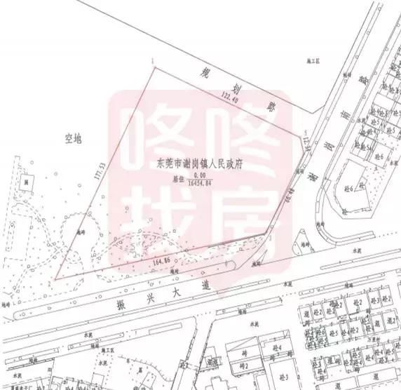 谢岗时隔六年再推商住地，中熙自持面积90%夺得