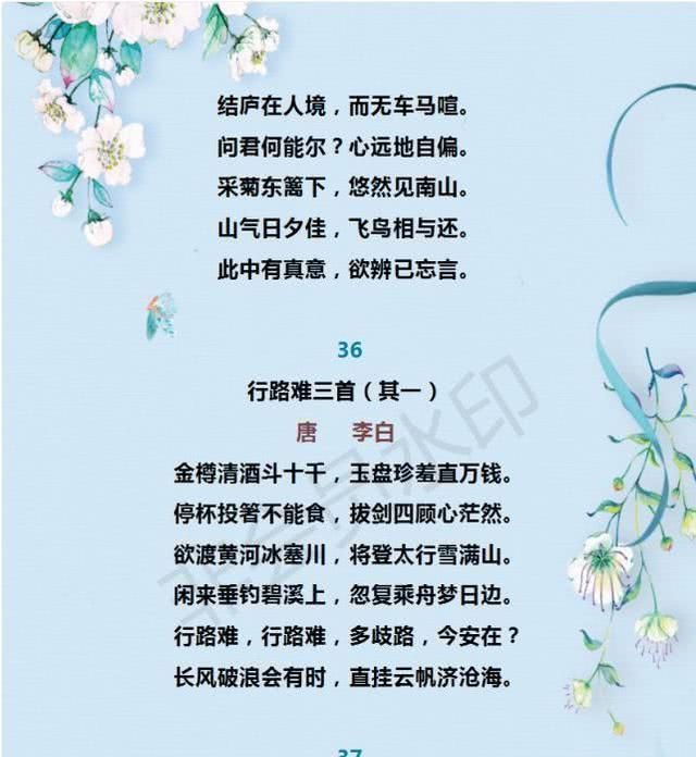 作品简笔必背古诗文59篇汇总,知识点全面实用初中画画初中语文图片