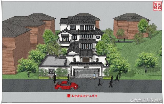 农村中式宅院，建房不再千篇一律，建一栋乡村里的出众美宅！