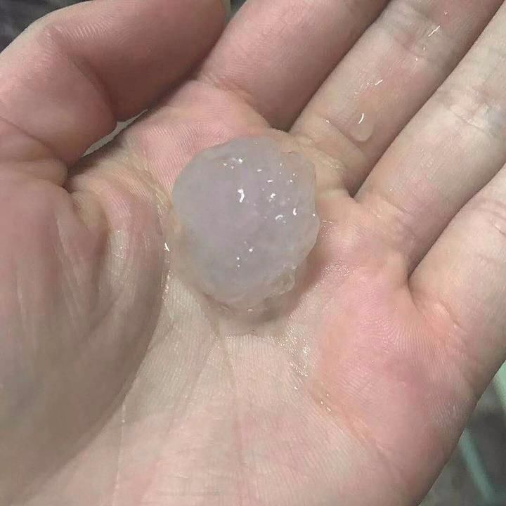 强对流天气来袭 绍兴各地出现大风大雨冰雹天气