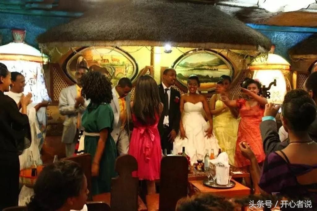 我在非洲参加有钱人的婚礼,埃塞俄比亚的新娘