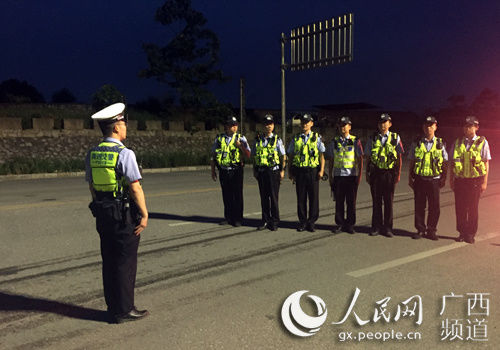 广西高速交警一大队开展整治酒驾毒驾交通违法