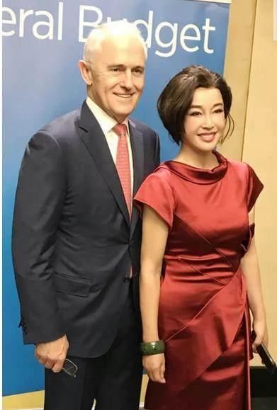 刘晓庆受澳大利亚总理邀请参加午宴,满脸玻尿