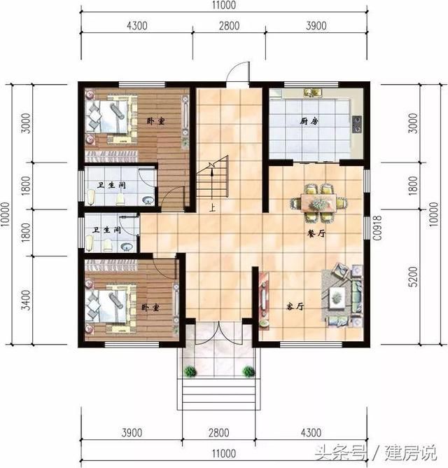 3款漂亮小洋房户型，农村建造这样的房子才最值得