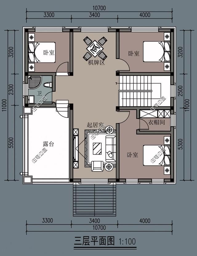 新农村10米面宽建房子，入户车库要不要？两套方案含平面图