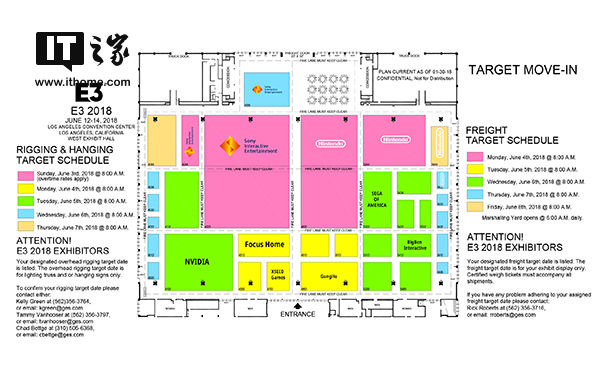 E3 2018场地分布图曝光