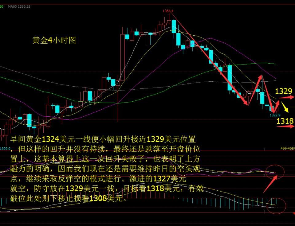 金源财神:2.22美联储再唱鹰歌提振美元，黄金原油反弹跌势难止