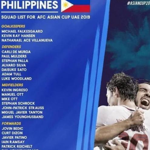 菲律宾公布二十三人名单 前河南建业外援领衔