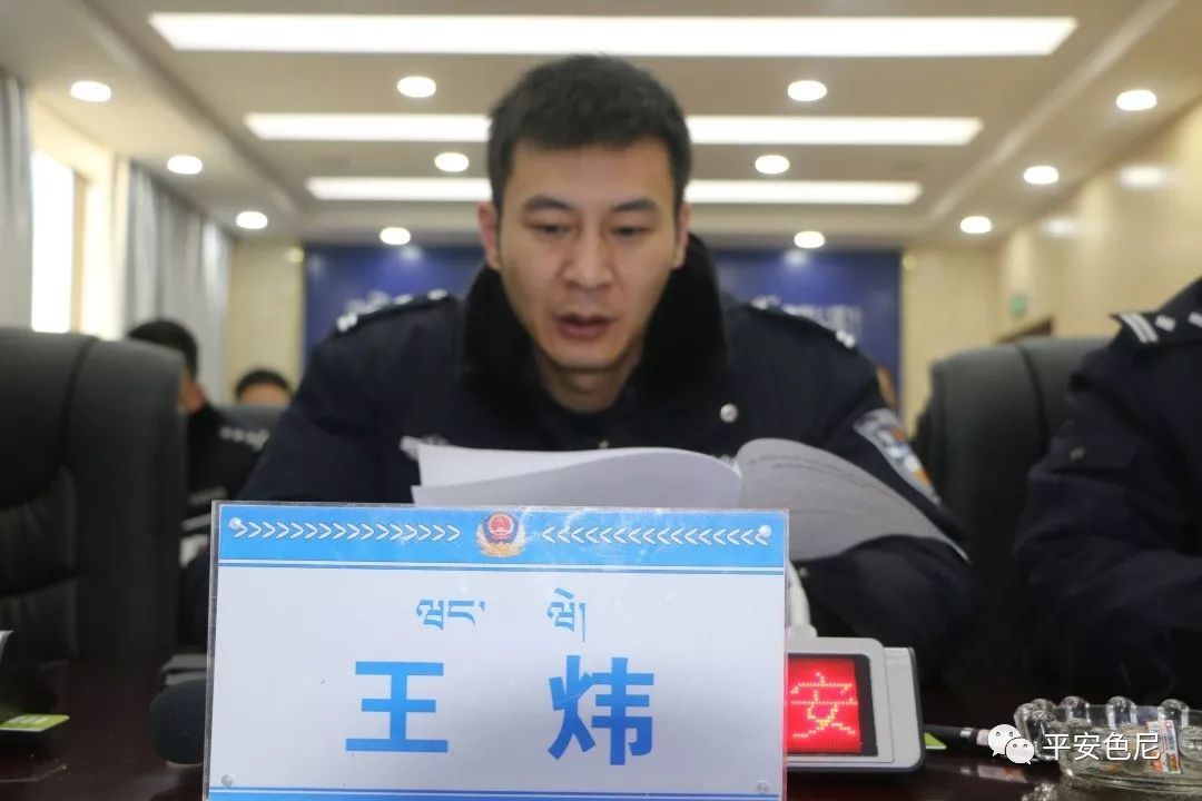 色尼区公安局召开2018年度扫黑除恶打非治乱