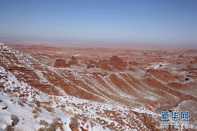 【大美甘肃】平山湖大峡谷“浴”雪美如画