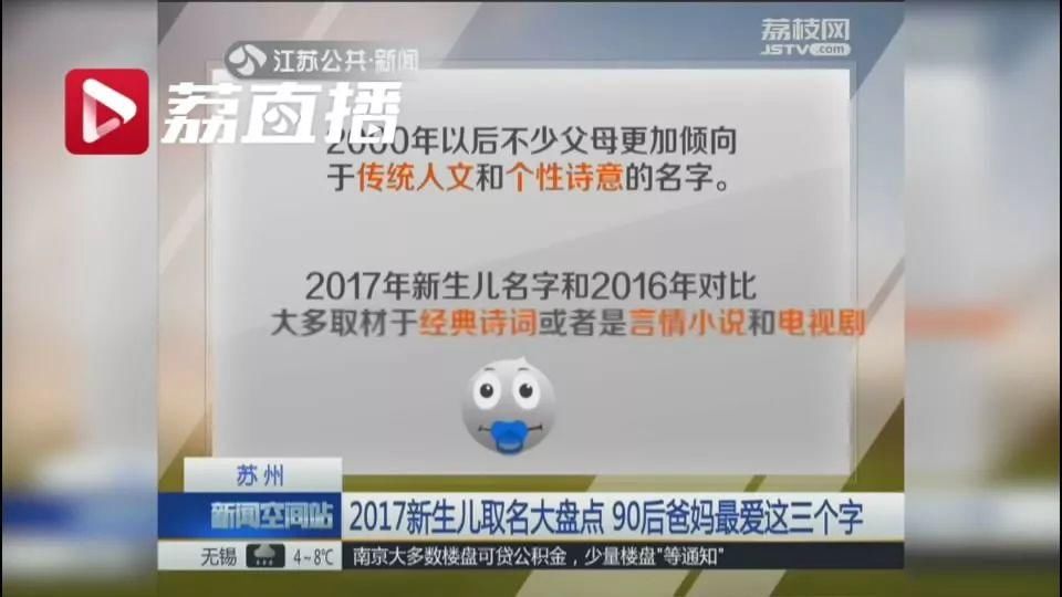 2017新生儿爆款名字出炉 最受欢迎的是这三个字