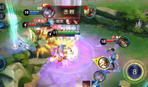 王者荣耀:紫霞露娜有多强?xq的knight祭出本命马可也拦不住