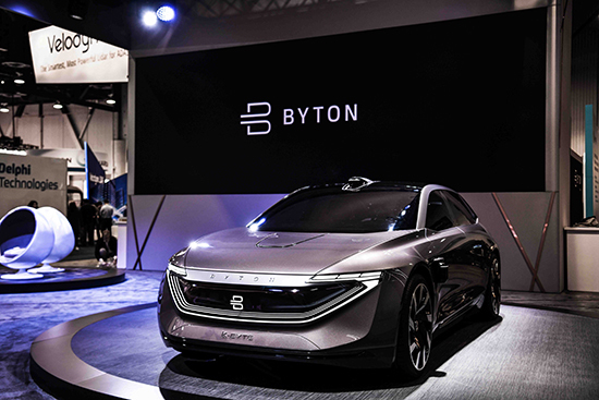 拜腾携两款概念车型亮相2019年CES展