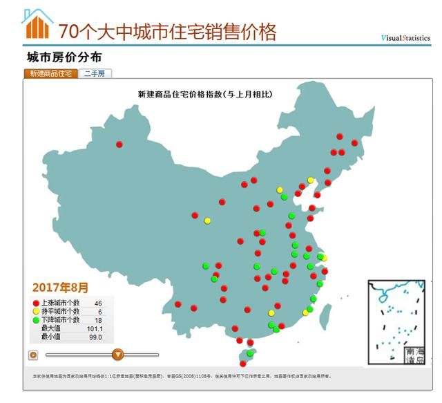 今年买房不能不看|2017年70个大中城市新建商品住宅销售价格变动