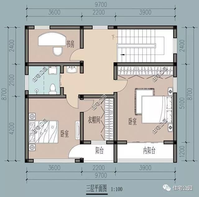 新农村自建9x8米小户型别墅，2种平面布局选1还是选2?