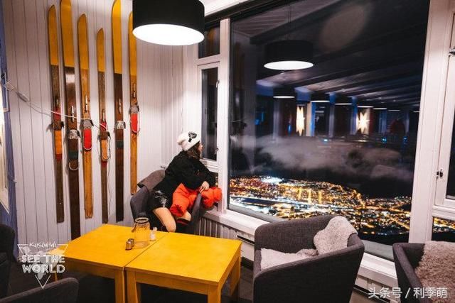 【纳尔维克镜头】夜晚坐缆车去顶峰观景