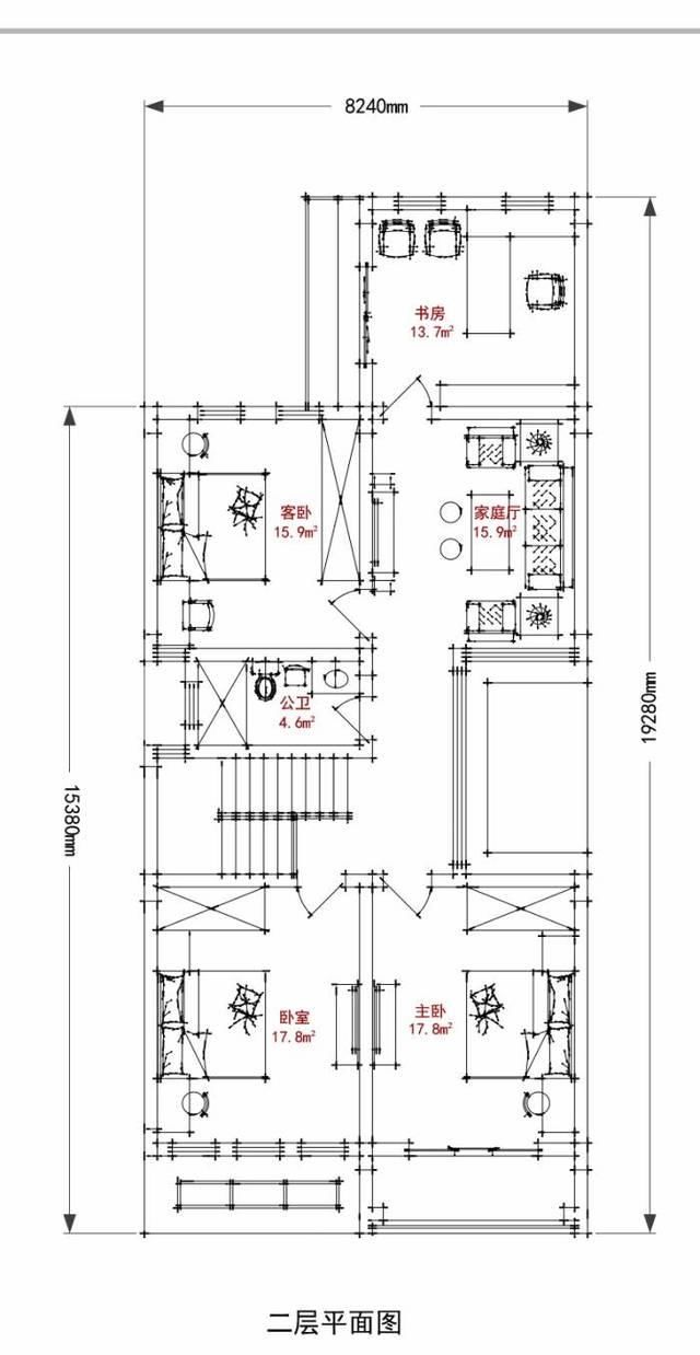 自建房小面宽大进深户型的几种处理方式