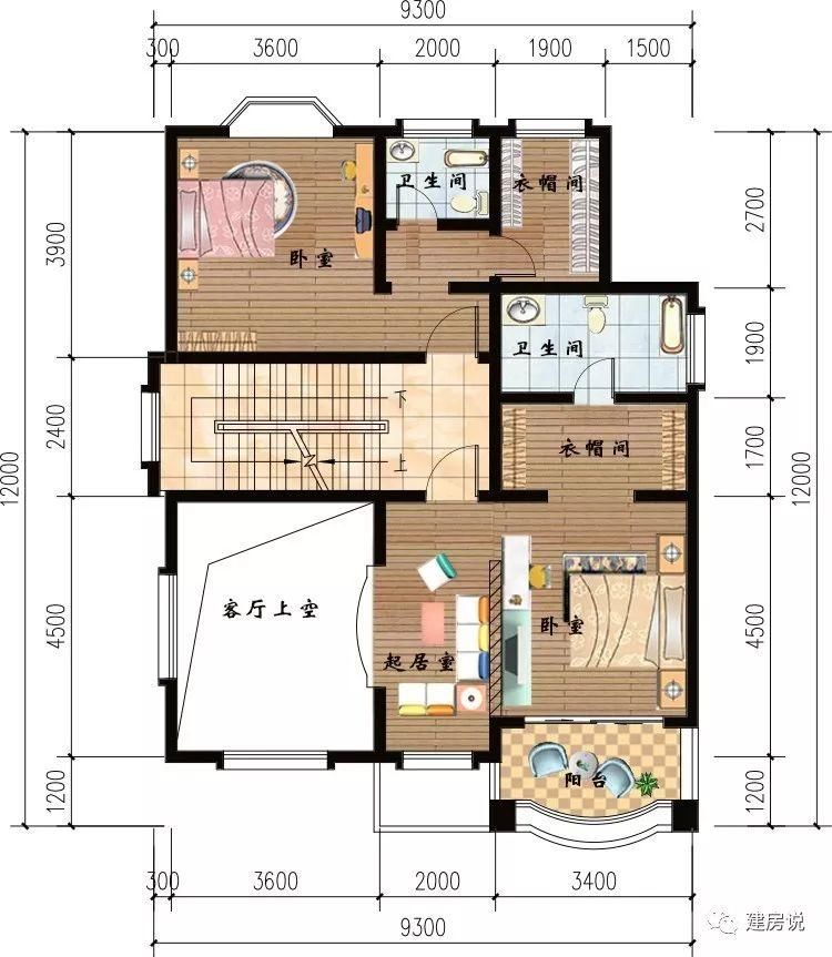 3套带挑空客厅的三层别墅，一进门就被吸引住了