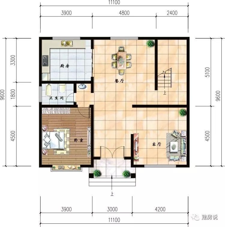 3套带挑空客厅的三层别墅，一进门就被吸引住了