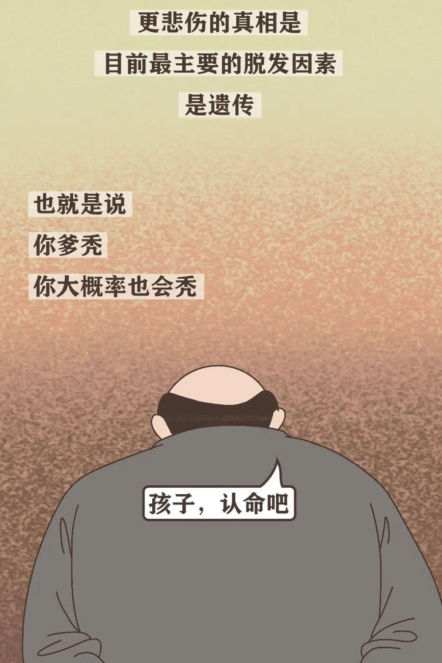 真男人，都容易秃