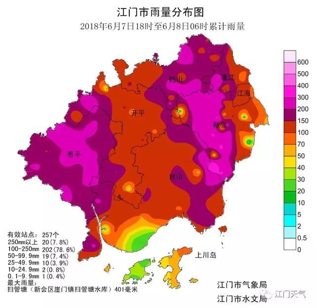 江门全市暴雨红色预警信号生效！全市停课！