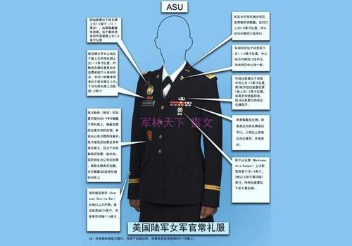 美军制服有个常礼服,详细图解看看女兵怎么穿