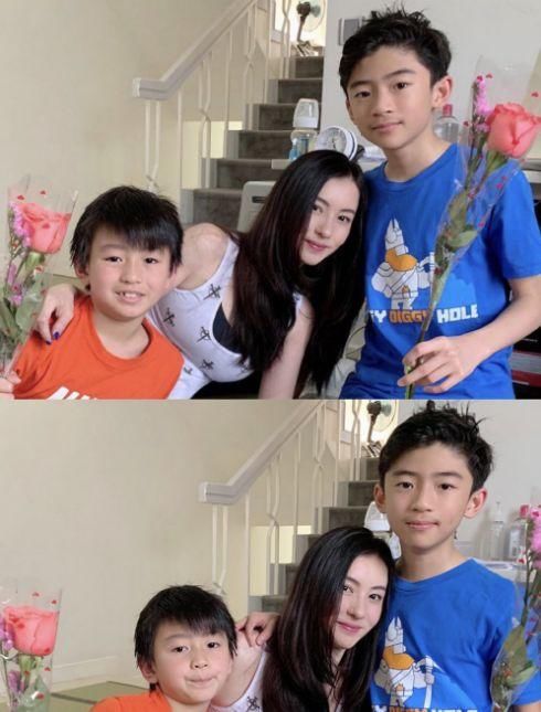张柏芝大儿子近照曝光，变化巨大身高赶超妈妈，相貌酷似谢霆锋