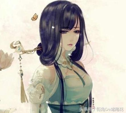 手绘古风情侣头像两张