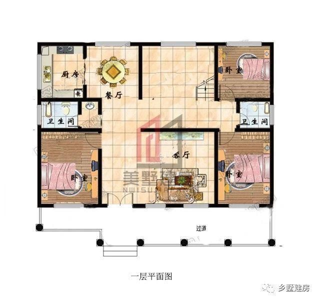 这么洋气的别墅回农村建只需15万!可以远离车马喧闹的城市了。