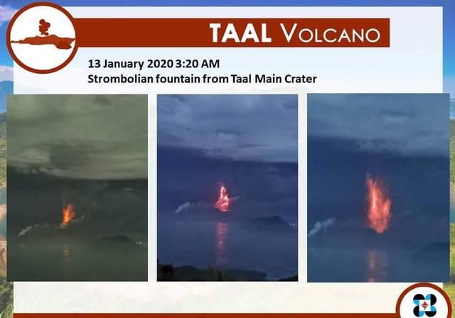 塔阿尔火山对马尼拉的影响