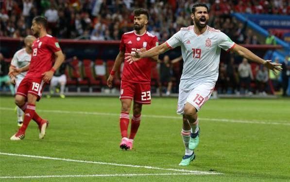 科斯塔破门进球无效,西班牙1:0伊朗,伊朗将决战