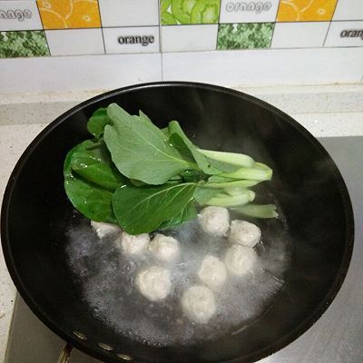 青菜丸子番茄莜面