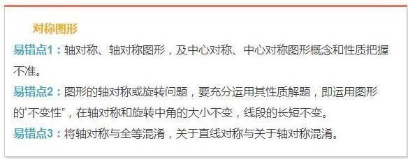 2018中考数学必考易错点!吃透这60条,中考稳涨