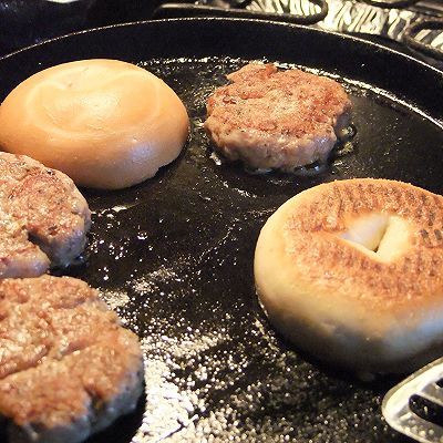 火鸡肉贝果小汉堡
