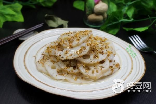 【新春饮食】桂花藕片，香甜脆口，步步莲心